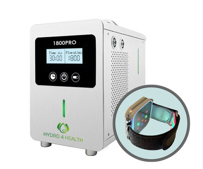 HYDRO 4  HEALTH&reg; | 1800PRO | Ger&auml;t zur Wasserstoff-Inhalationstherapie (+ATP-Armband)